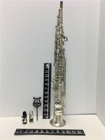 Soprano saxophone in case