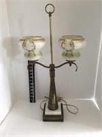 Art Deco double globe lamp