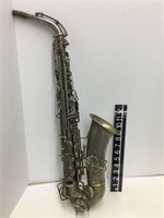 Alto saxophone in case