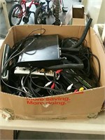 Box of wires and electronics