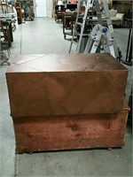 Copper covered coffee table