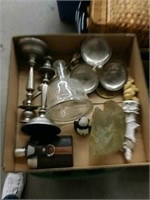 Box silver plated ware etc