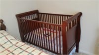 Baby crib and matress with bedding
