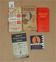 E5 Vintage 1950-60's T V Radio Pocket References
