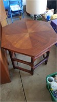Hexagon wood table
