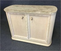 Marble Top Bar with Silverware Drawer