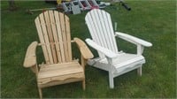 Two folding adirrack chairs