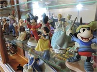 6 Disney Collectible Porcelain  Figurines