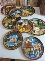 Cat Related Collector Plates