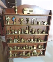 Miniature Brass Pieces & Shelf Unit