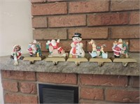 Cast base Christmas Stocking holders