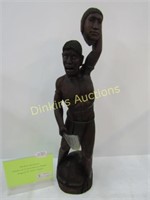 African Head Hunter Statue