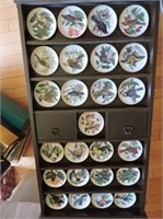 Collector Plates with Display Cabinet