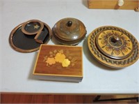 Music box, Jewellery box, Hand-carved Dishes, etc