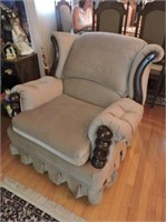 Upholstered Swivel Rocker & Ottoman