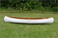 Rare Old Town Wood Canvas Canoe