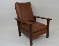 JM Young Signed Arts & Crafts Morris Chair