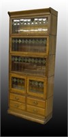 Leaded Glass Stacking Bookcase
