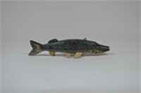Muskie Wooden Carved & Painted Fish Decoy