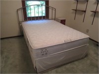 nice full size mattress set & frame - simmons