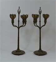 Early 20th Century Candleabra Lamps