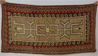 Navaho Rug with Red & Brown Border