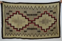 Navajo Rug with Brown, Tan and Red