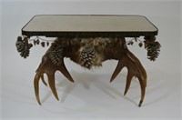 Moose Antler Parlor Table