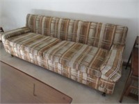 vintage plaid sofa & chair set - cool