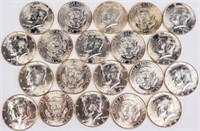 Coin Roll Kennedy Half Dollars 1969-D 20 Coins