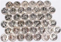 Coin Roll 1955 Washington Quarters BU  Nice 40 Ct