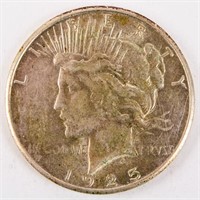 Coin 1925-S Peace Silver Dollar Extra Fine