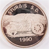 Coin .999 Fine Silver Round Sturgis S.D. 50th Ann.