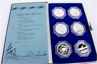 Coin 6 Coin Set "Indian Tribal Series 1974"