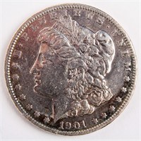 Coin 1901-P  Morgan Silver Dollar Very Fine