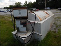 GAS HOLDING TANK AND PUMP