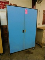 2 Door Wood Storage Cabinet On Wheels