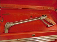 Metal 8 drawer/1 door tool box on wheels