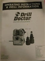 Drill doctor drill bit sharpener w/ book