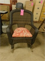 Wicker Rocker chair w/ cushion