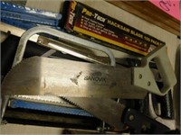 Group of 7 hand saws w/ NEW pk of blades