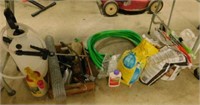 1 lot of garden supplies: Craftsman pump sprayer,