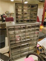 2 Parts Cabinets: 1 Has 39 Drawers, 1 Has