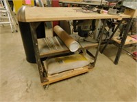 Router table on wheels 37x 24x 34.5, has a