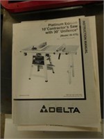 Delta platinum edition 10" contractor saw,
