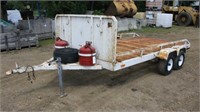 Homemade Tandem Axle Trailer, Approx 78"x12FT