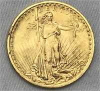1908 Gold $20 coin