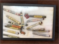 Assortment of vintage advertising pencils