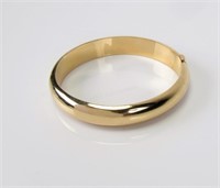 14K Yellow Gold Hinged Bangle Bracelet