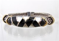 Sterling M-O-P, Onyx Asch-Grossbardt Bracelet